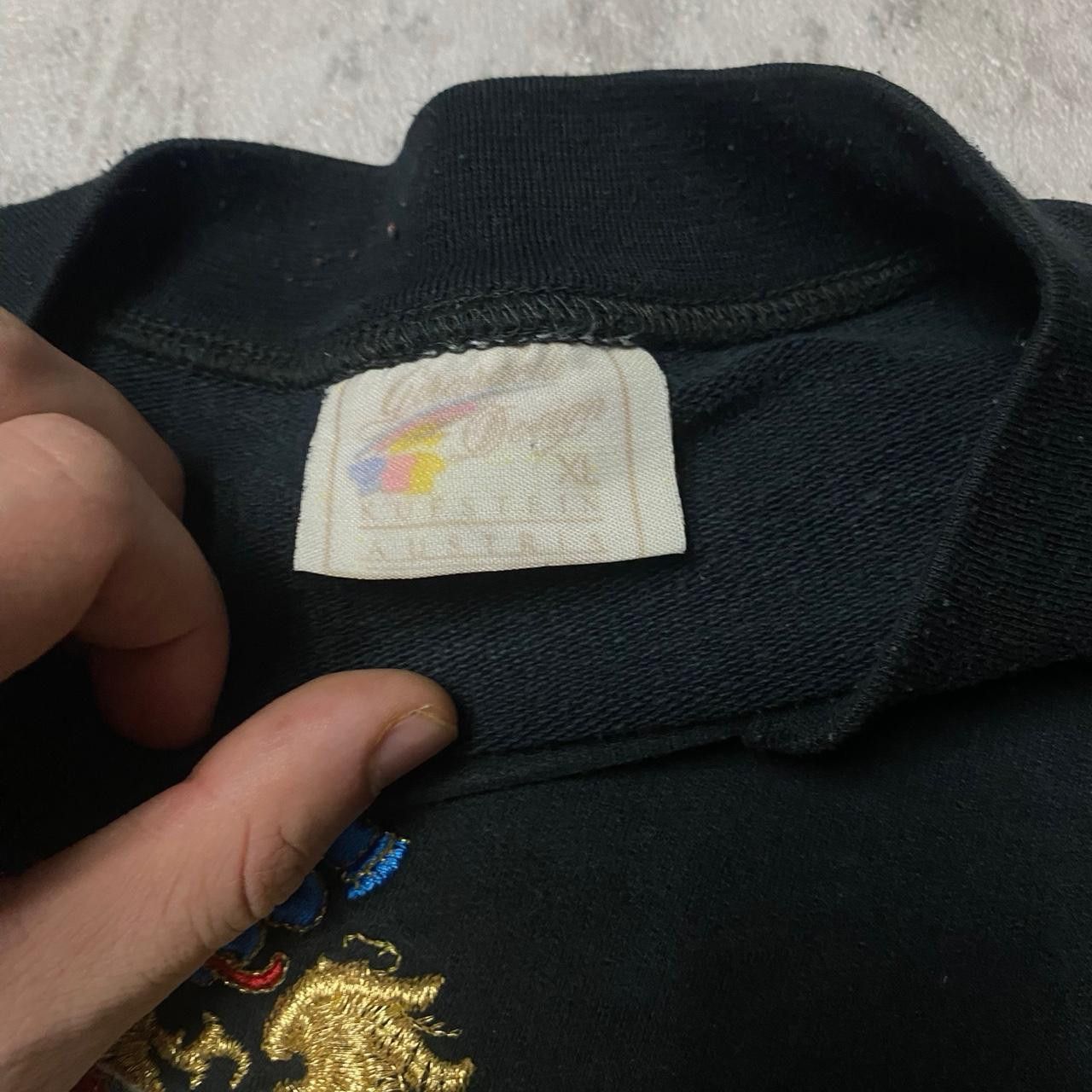 Other Black embroidered sweatshirt with a bold design streetwear Size US XL / EU 56 / 4 - 3 Thumbnail