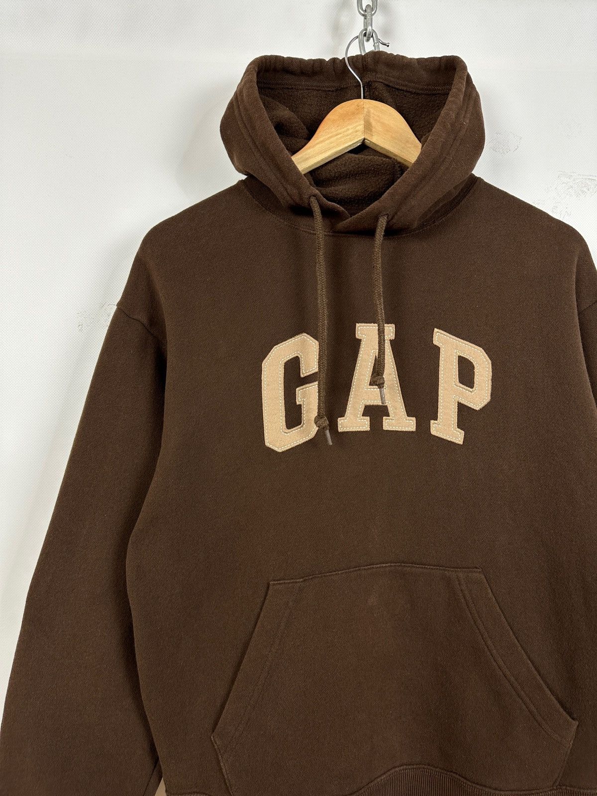 Gap 🤎 Vintage Gap Y2K Brown Hoodie Travis Kanye Style Size M / US 6-8 / IT 42-44 - 6 Thumbnail