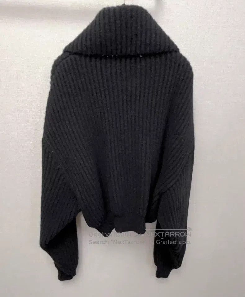 Alaia Alaia Black Ribbed Knit Open Cardigan Jacket Size XS / US 0-2 / IT 36-38 - 3 Thumbnail