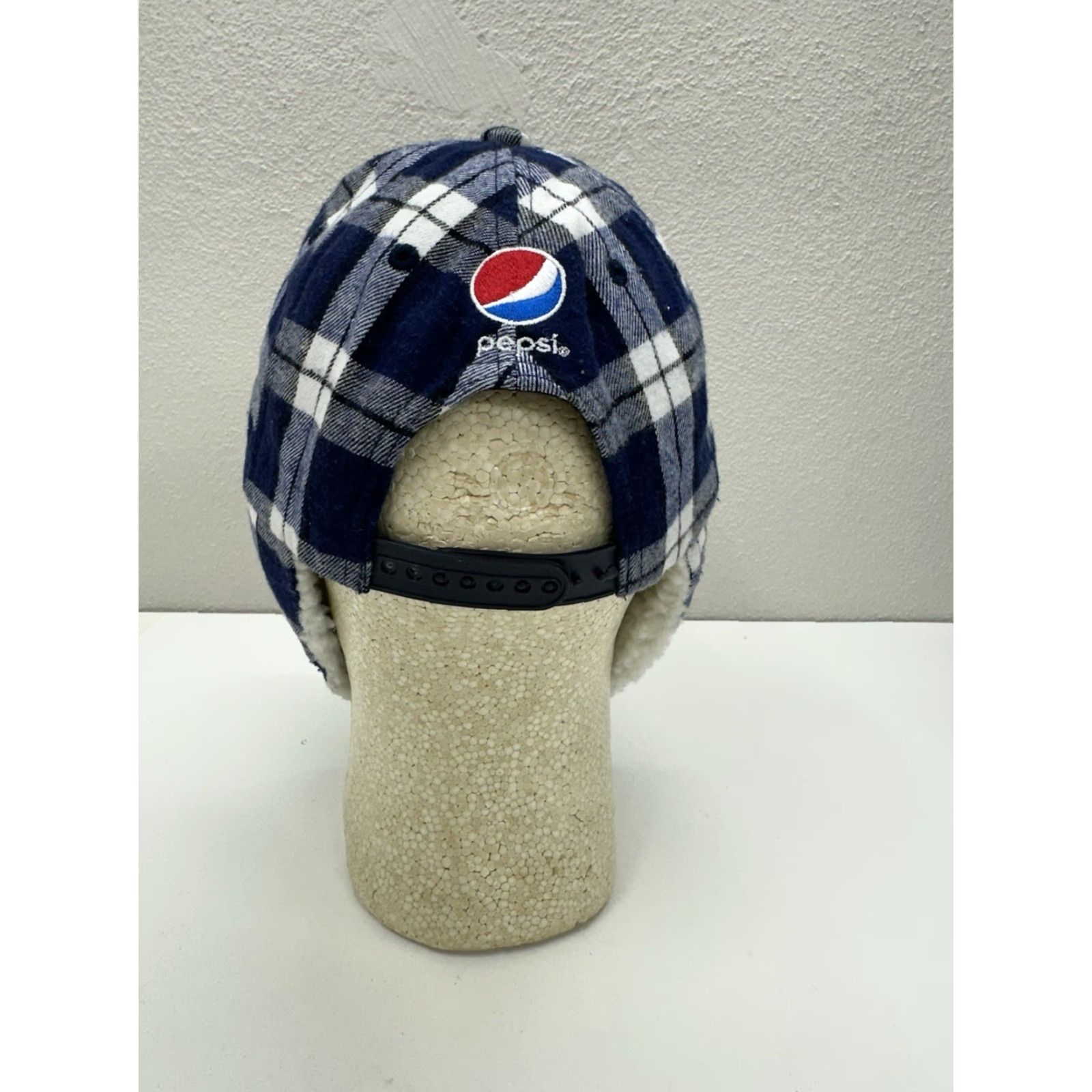 Twins Melonwear Trapper Hat Minnesota Twins MLB Pepsi Blue Plaid Lined Winter Cap Men One Size Blue Winter Cap Size ONE SIZE - 5 Thumbnail