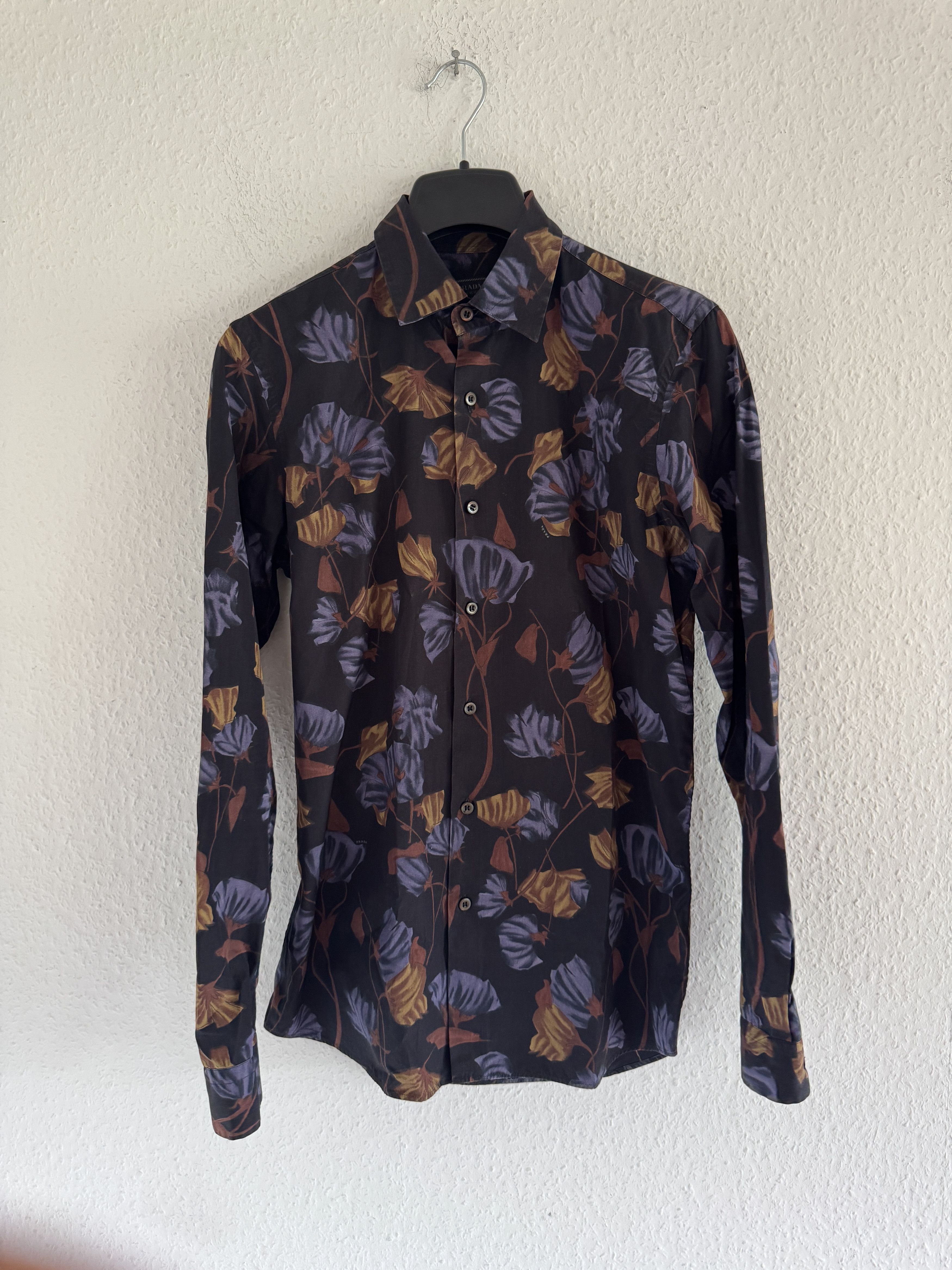 Prada Floral cotton shirt Size US S / EU 44-46 / 1 - 1 Thumbnail