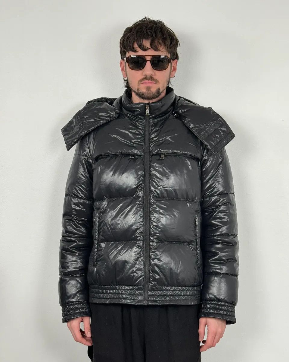 Prada 2000s Prada Linea Rossa Black Nylon Puffer Jacket Size US L / EU 52-54 / 3 - 2 Thumbnail