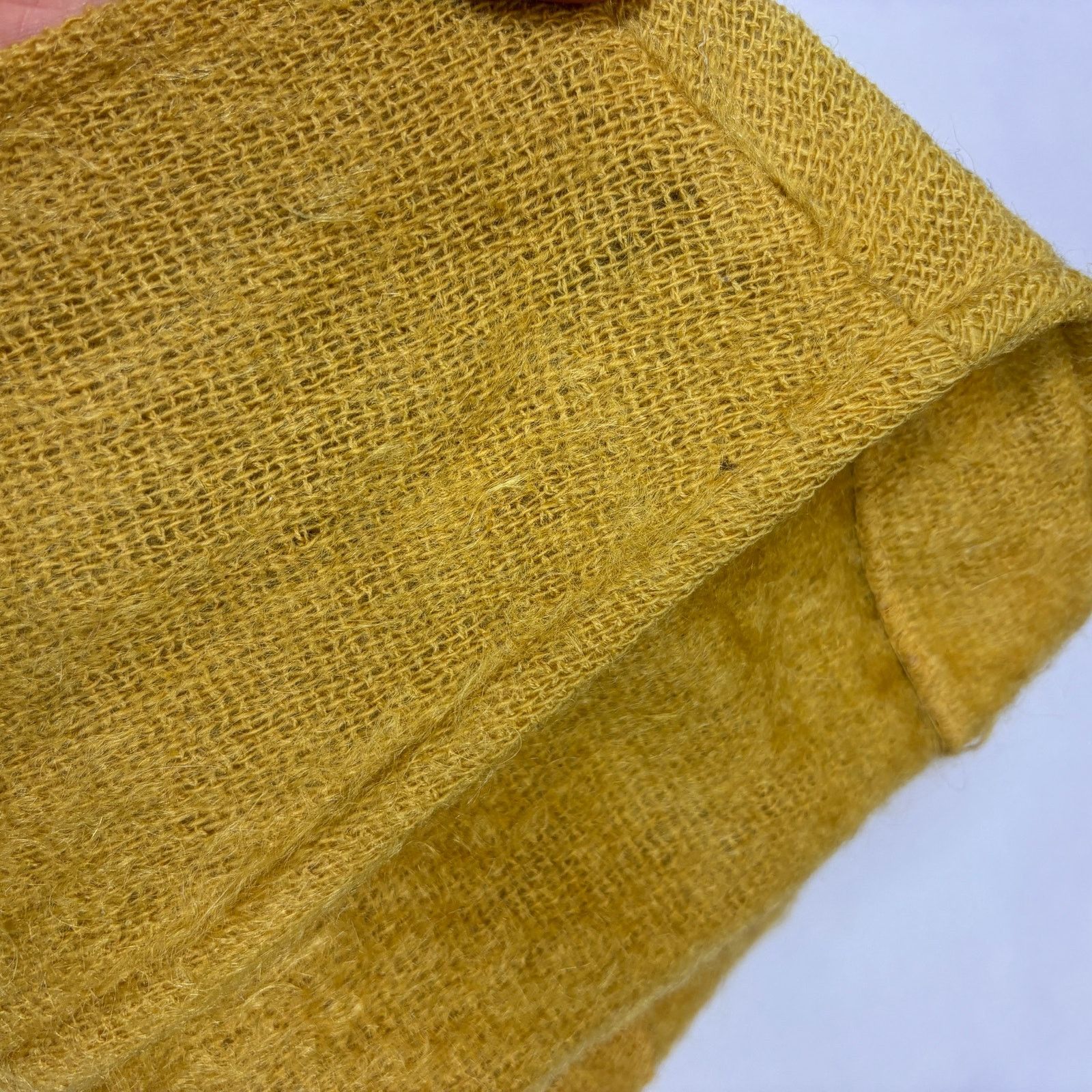 Vintage Vintage 60s Mohair Wool Cardigan Vest Mustard Yellow Medium Size M / US 6-8 / IT 42-44 - 7 Thumbnail