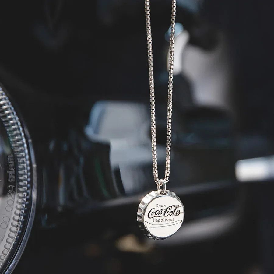 Japanese Brand × Vintage Retro Design Coca Cola Bottle Cap Pendant Necklace Size ONE SIZE - 5 Thumbnail
