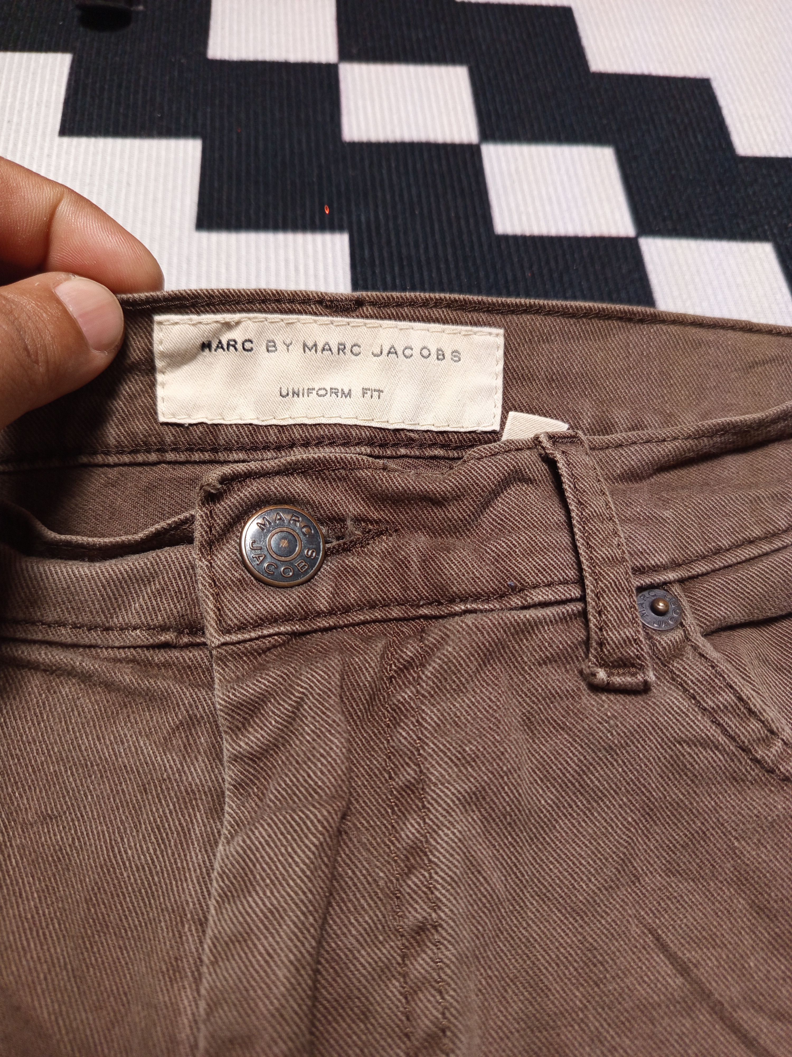 If Six Was Nine Vintage Marc Jacobs Luxury Brown Pants Jeans Size US 35 - 7 Thumbnail