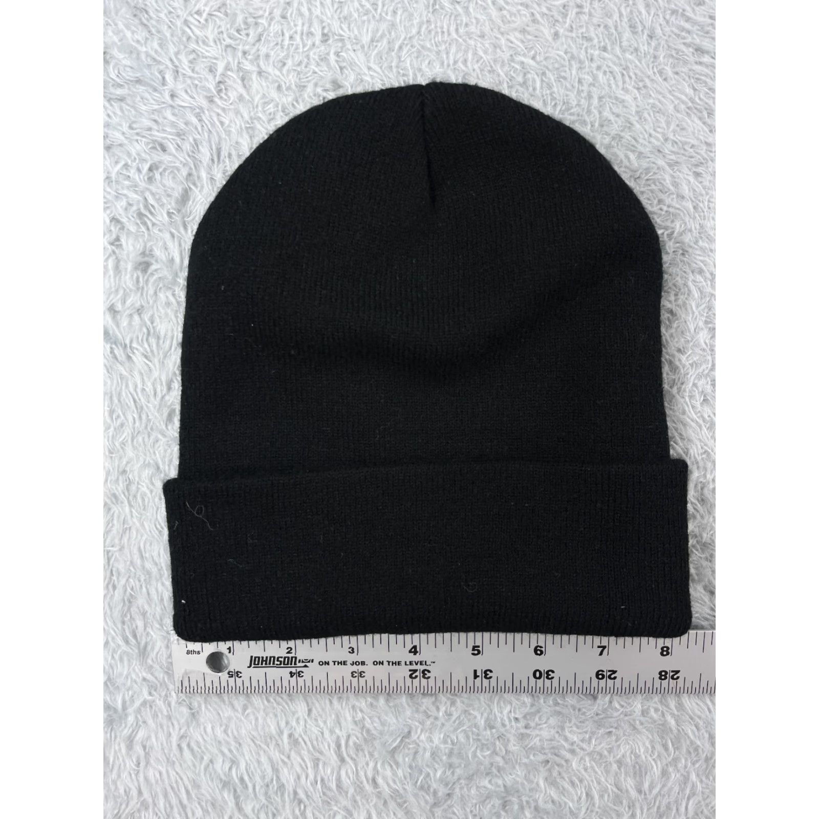 Triangl VATANT Triangle Logo Beanie Toque Adult One Size Black Knit 100% Acrylic Skate Skater Unbranded Beanie Unisex Adults Knit Black Logo 90s Outdoor Ski Size ONE SIZE - 4 Thumbnail