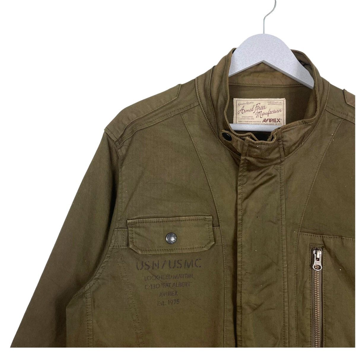 Avirex 💥AVIREX TYPE A2 MODERN BOMBER JACKET Size US M / EU 48-50 / 2 - 6 Thumbnail