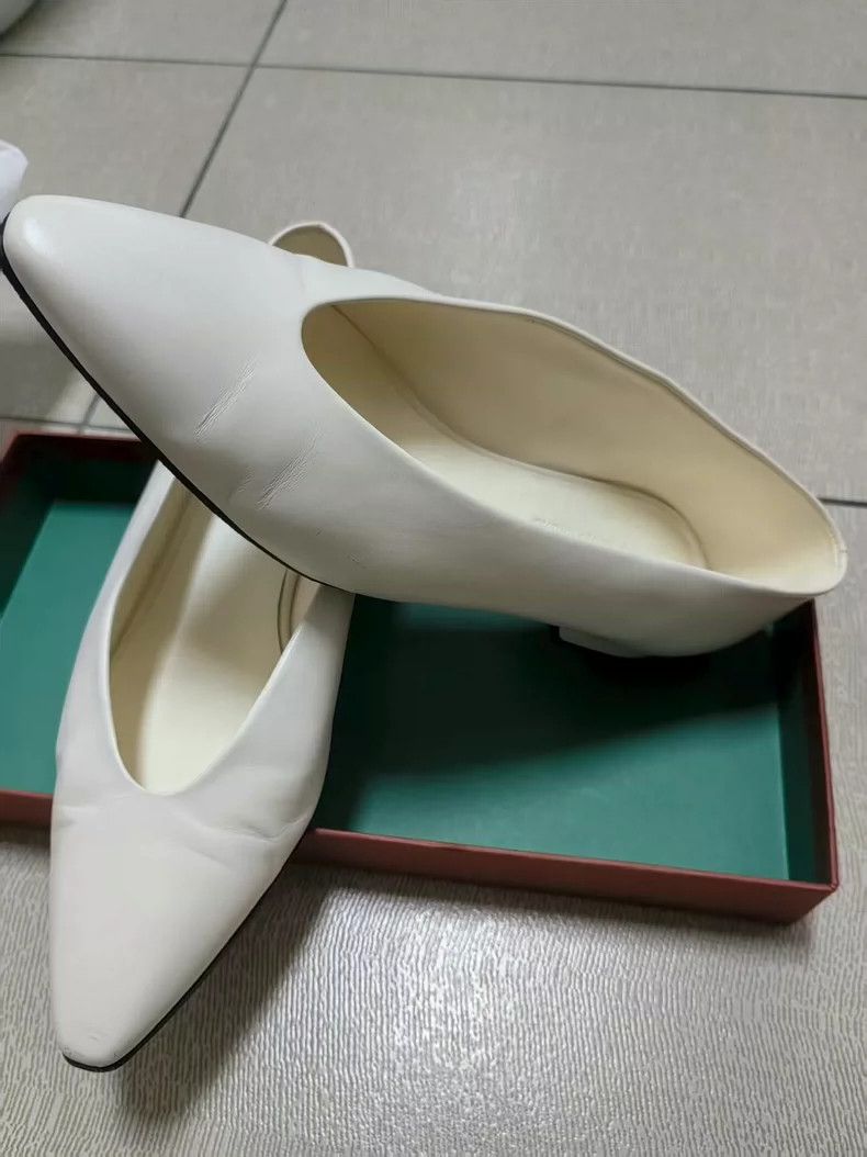 Loro Piana Loro Piana White Pointed Toe Flats - dmc Size US 7.5 / EU 40-41 - 1 Thumbnail