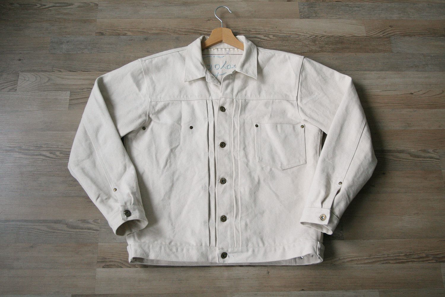 Handmade Galaxy Studios Raw Denim Type 1 I Jacket off white Size US M / EU 48-50 / 2 - 1 Thumbnail