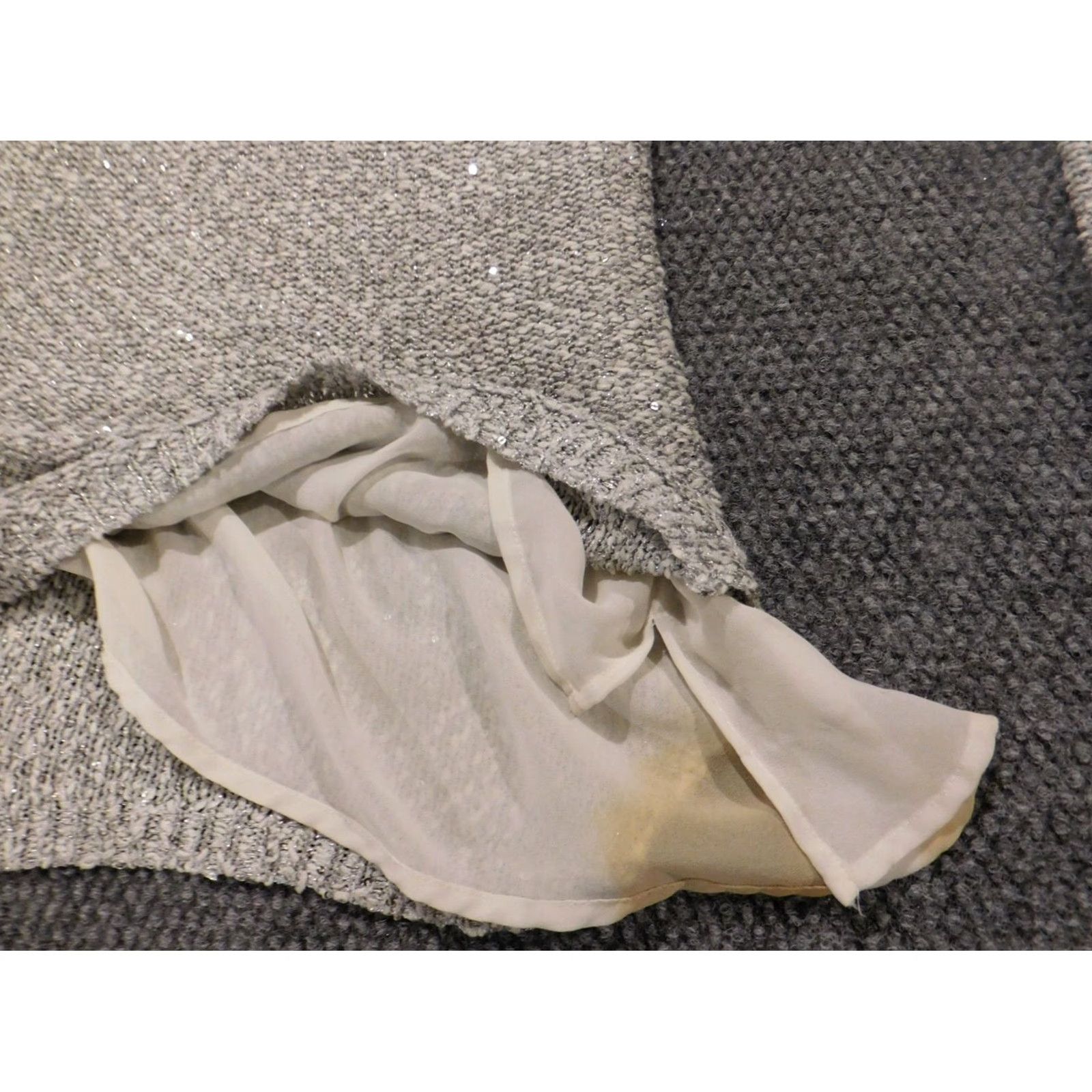 Apt. 9 Apt 9 Womens Sweater Small gray pullover crewneck lined Knit Long Sleeve Embroidered Classic Knit Style Casual Men? No Size S / US 4 / IT 40 - 7 Thumbnail