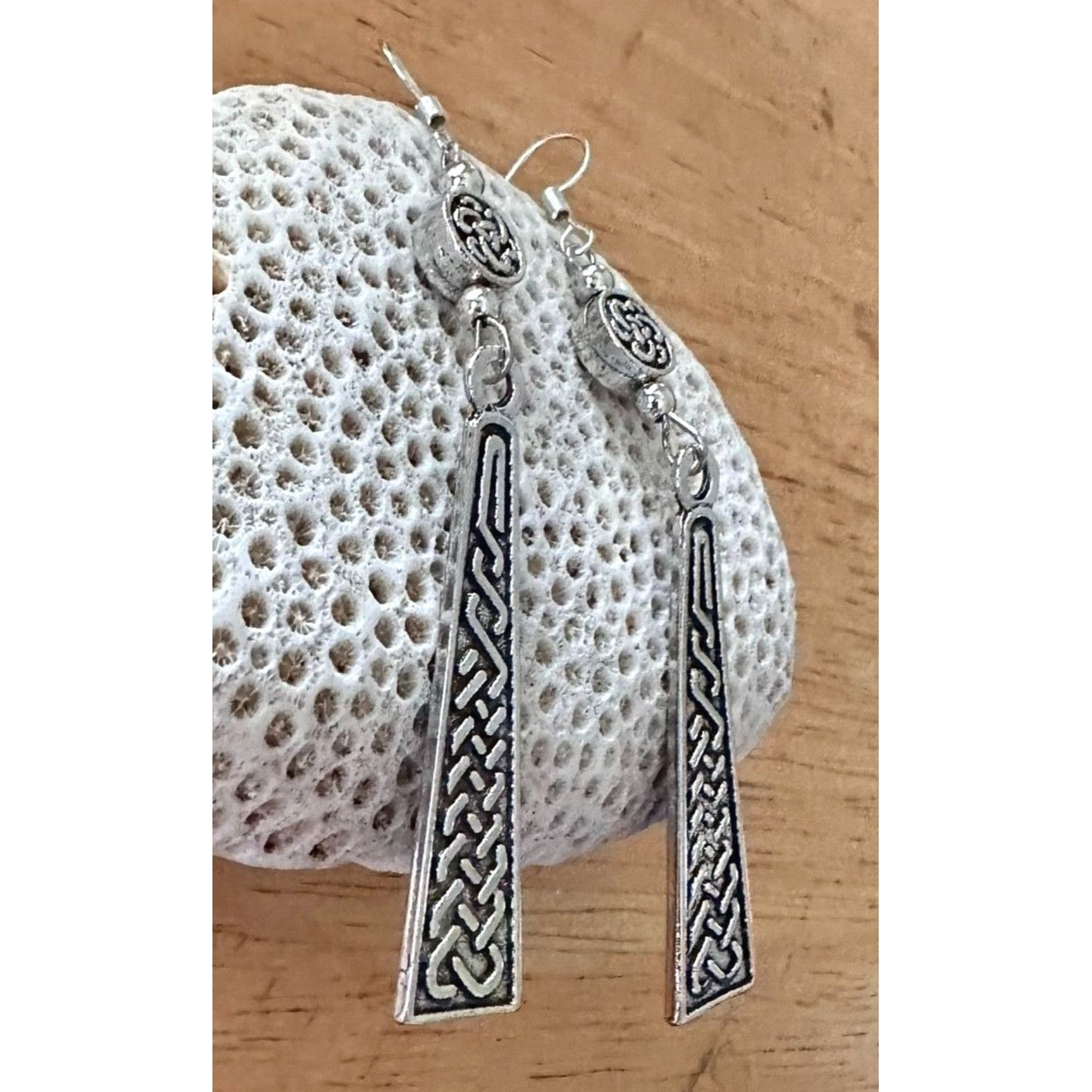 Handmade Celtic Knot Earrings Irish Jewelry St Patricks Day Parade Pa Size ONE SIZE - 3 Thumbnail