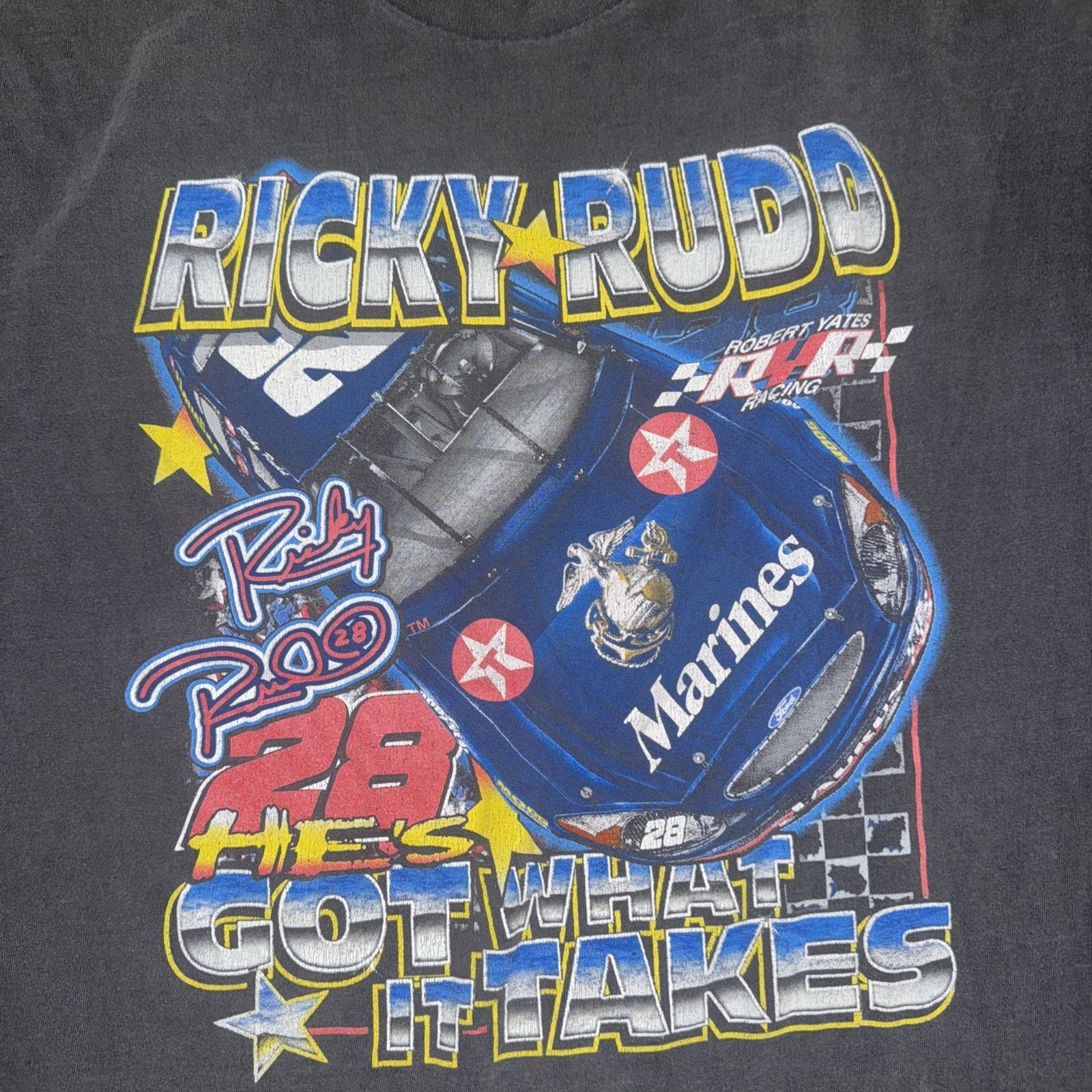 Chase Authentics × Vintage Chase Authentics Ricky Rudd NASCAR Racing T-Shirt Black XL Size US XL / EU 56 / 4 - 2 Thumbnail
