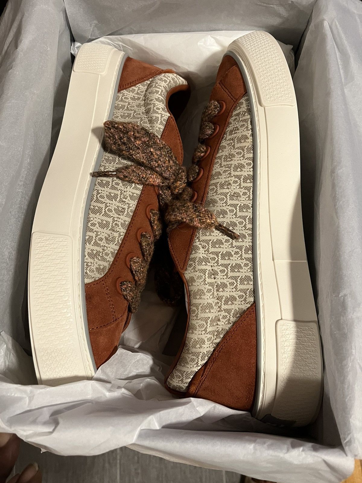 Dior DIOR B33 TENNIS SUEDE CANVAS Dark Red/Sz:: 48(15) Orig:$1495 Size US 15 / EU 48 - 1 Thumbnail