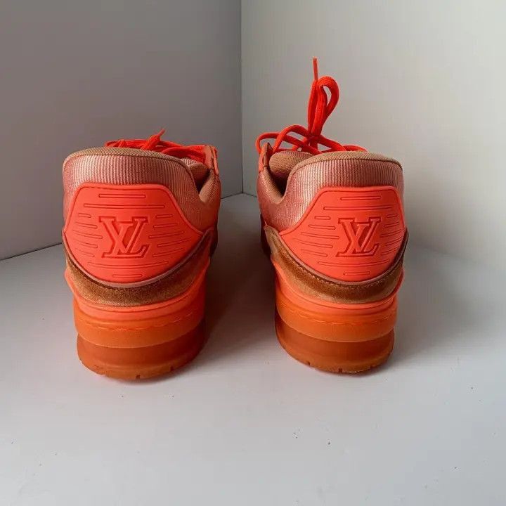 Louis Vuitton Virgil Abloh x Louis Vuitton Orange Trainer Sneakers -2508 Size US 8 / EU 41 - 3 Thumbnail