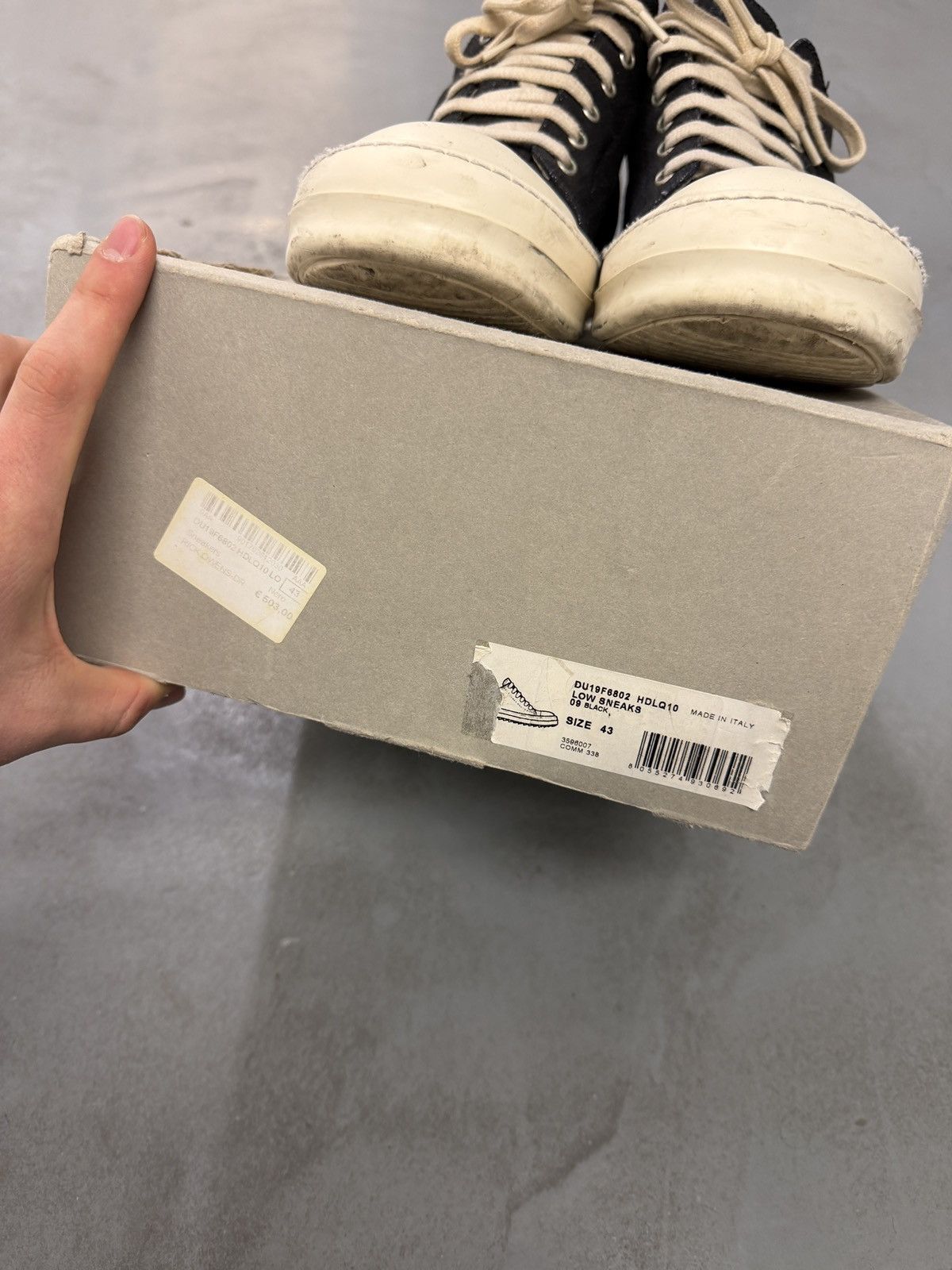 Rick Owens Drkshdw Rick Owens Drkshdw “So Cunt” Low Ramones Size US 10 / EU 43 - 20 Thumbnail