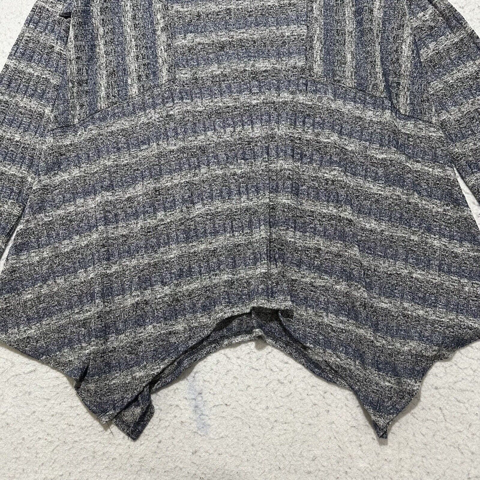Other Knox Rose XXL Sweater Blue Gray Striped Glitter Sparkle Size XXL / US 16-18 / IT 52-54 - 7 Thumbnail