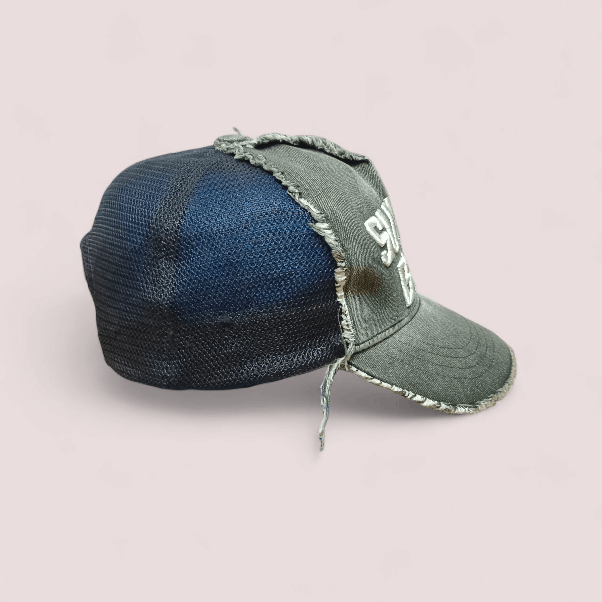 Japanese Brand YOSHINORI KOTAKE DESIGN Distressed Trucker Hat Size ONE SIZE - 2 Thumbnail