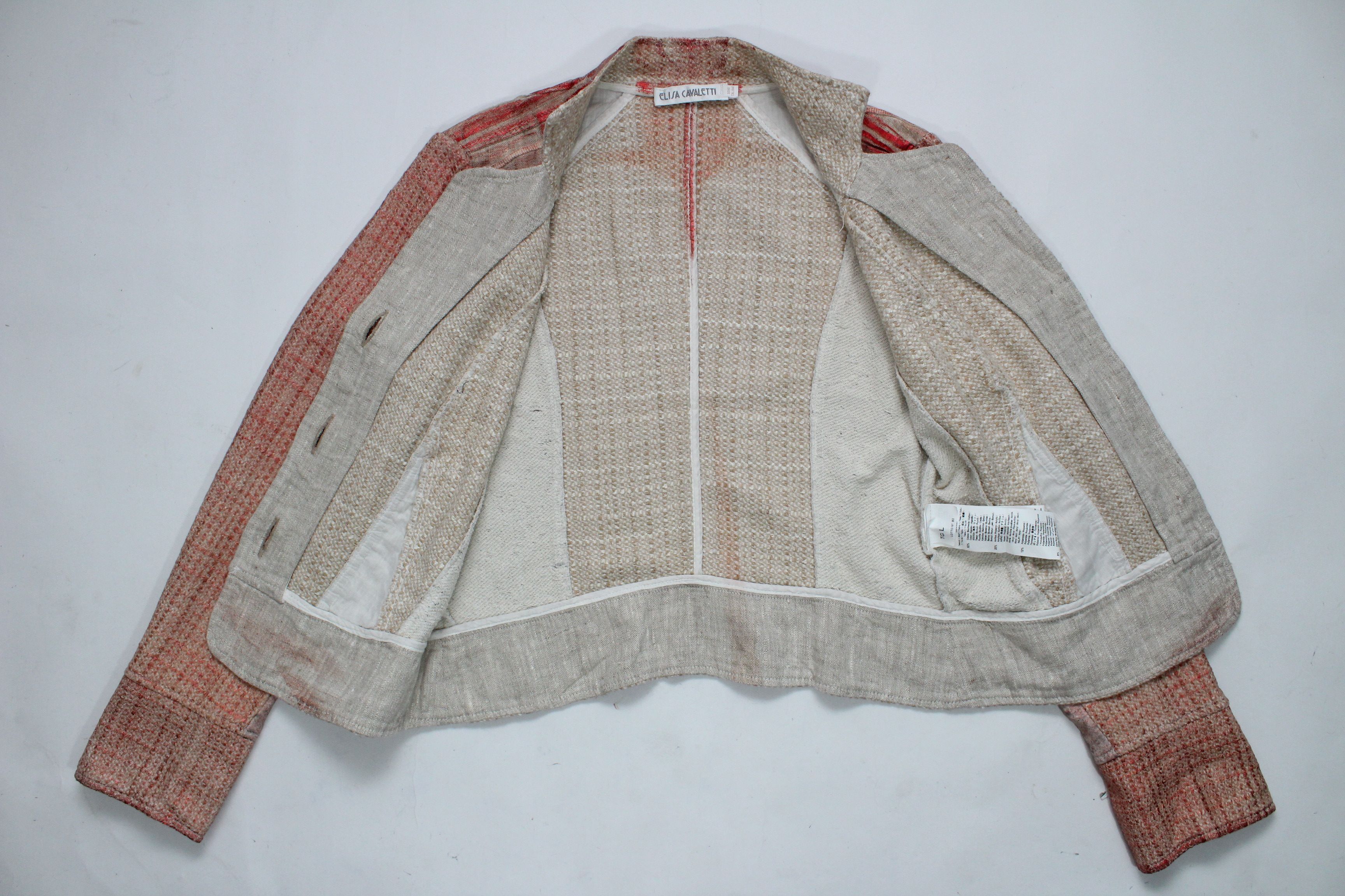 Elisa Cavaletti Elisa Cavaletti Archival Textured Boho Artisan Jacket Unique Size L / US 10 / IT 46 - 9 Thumbnail