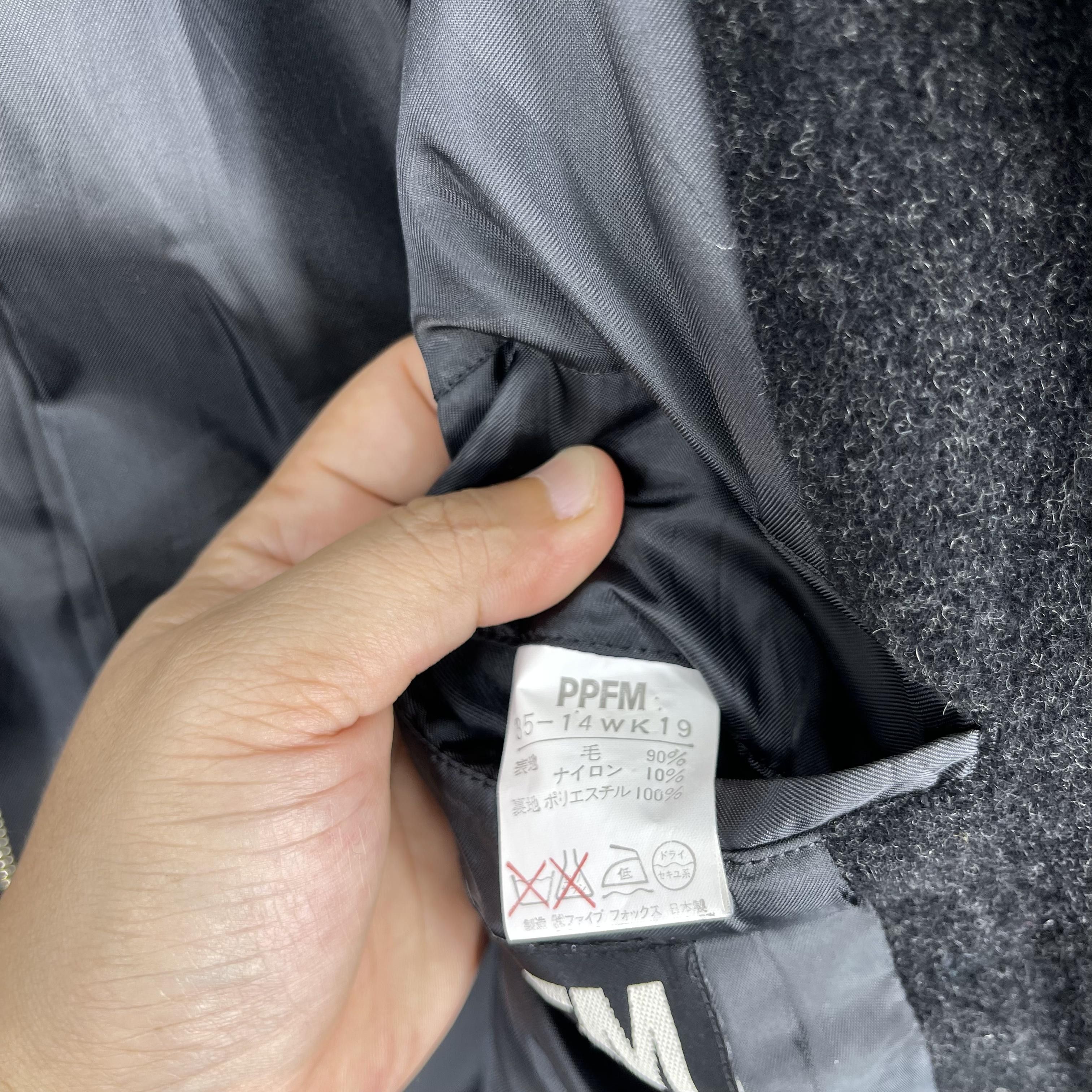 PPFM Vintage PPFM Zip Up Heavyweight Wool Long Jacket Size US S / EU 44-46 / 1 - 8 Thumbnail