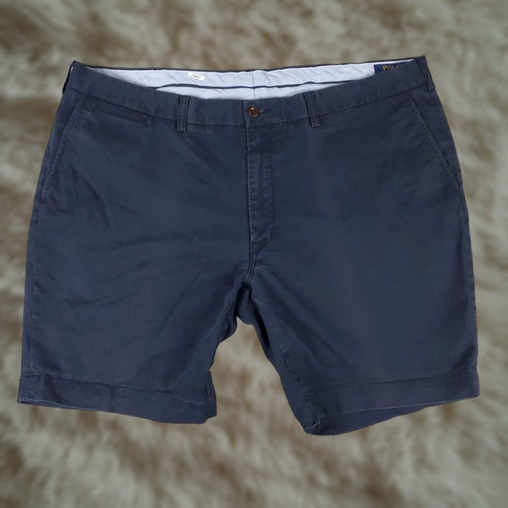 Ralph Lauren VINTAGE Ralph Lauren Shorts Men's Size 42 Flat Front Chino Casual Blue Widths Size US 42 / EU 58 - 1 Thumbnail