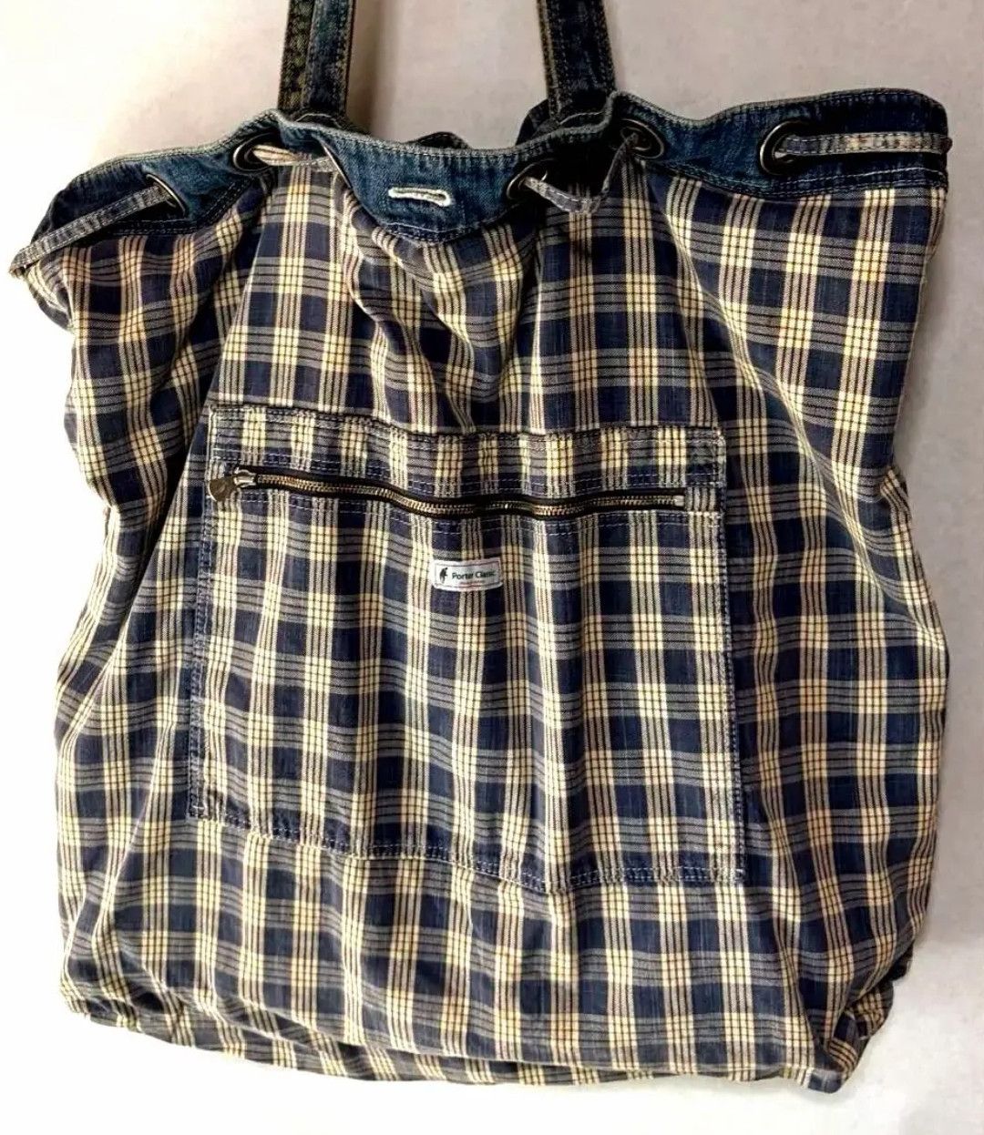 Porter Classic Vintage Rare Porter Classic Large Denim Totebag Size ONE SIZE - 3 Thumbnail