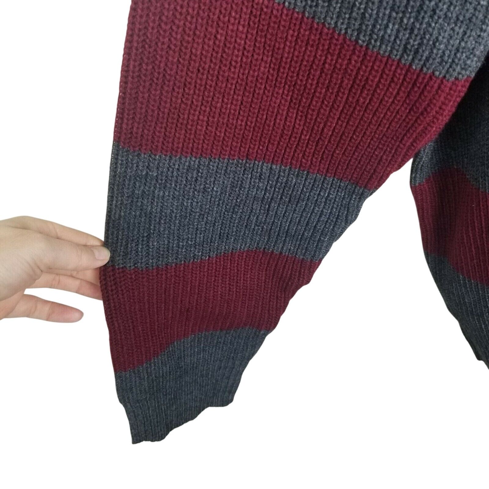 Betabrand Suzanne Betro Womens Chunky Striped Turtleneck Sweater L/XL Size L / US 10 / IT 46 - 3 Thumbnail