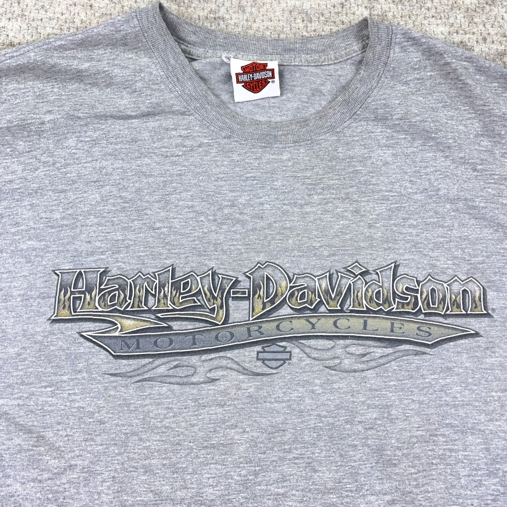 Harley Davidson Harley-Davidson Shirt Men XL Gray Biker Tee Eagle Nature Fire Flames Y2K Adult Size XL Gray Harley-Davidson Shirt Mens XL Gray 80s Retro Vintage? Size US XL / EU 56 / 4 - 3 Thumbnail