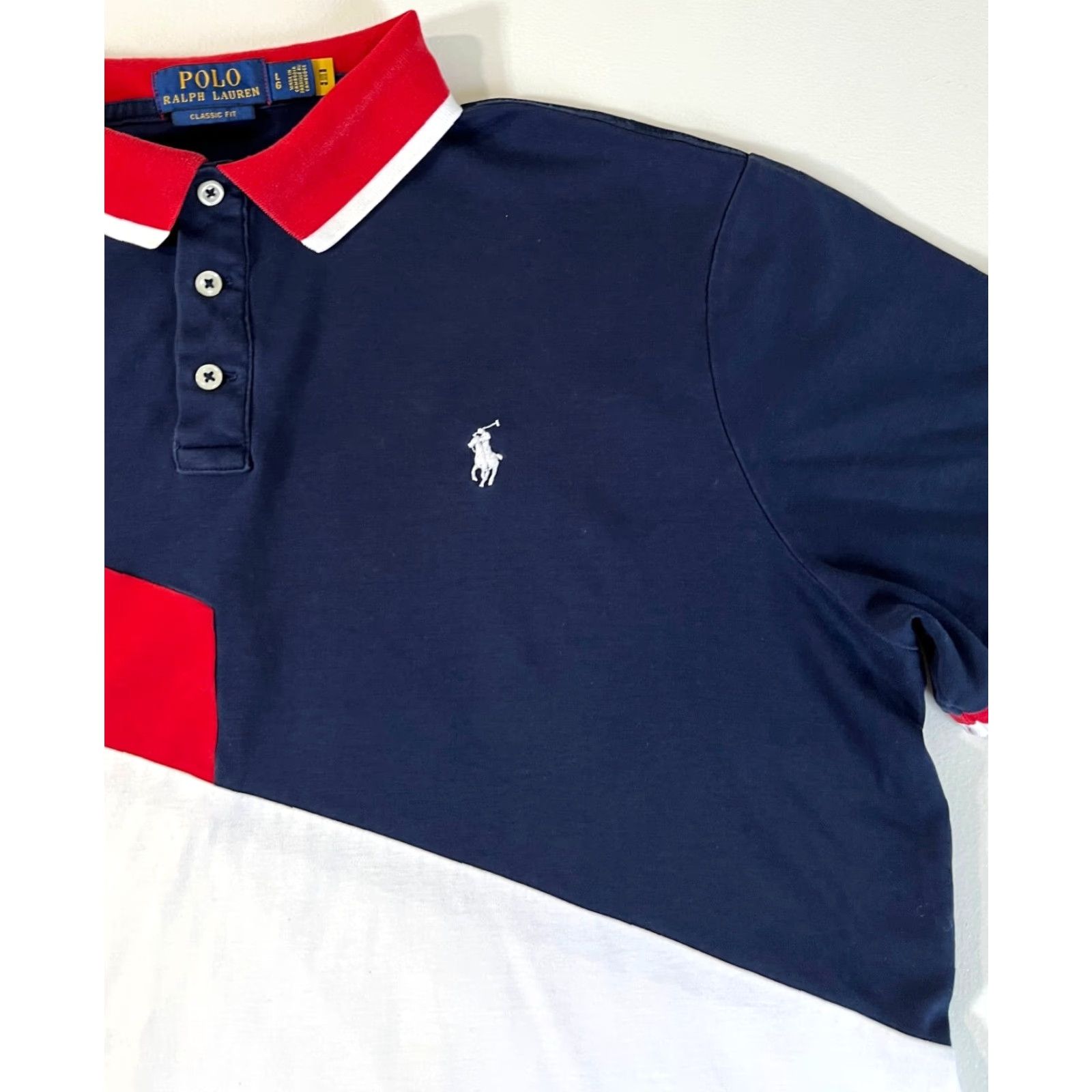 Polo Ralph Lauren Polo Ralph Lauren Polo Shirt Colorblock Sz L Mens Polo Shirt Colorblock Multicolor Cotton Embroidered Classic Fit Short Sleeve N/A Size US L / EU 52-54 / 3 - 4 Thumbnail