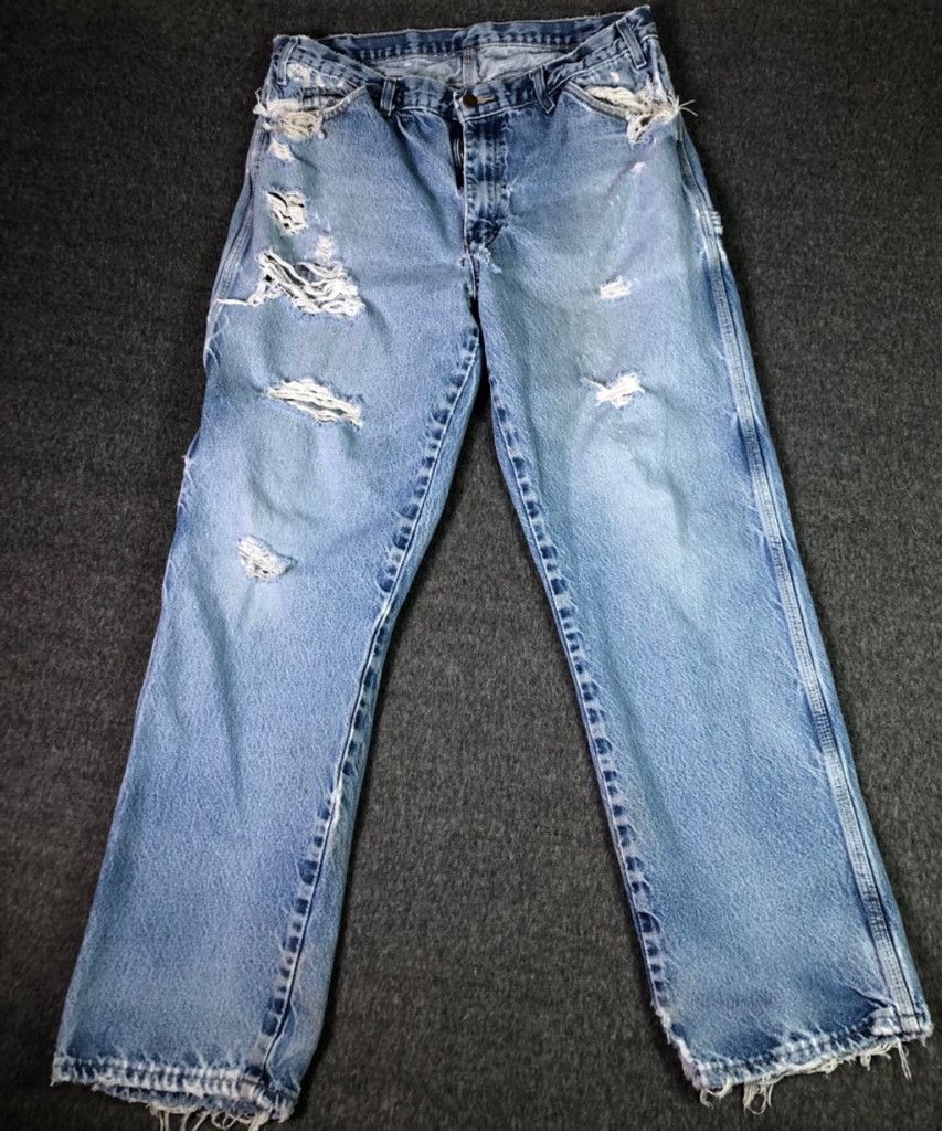 Dickies Y2K ripped jeans size 36x32 dickies distressed Size US 32 / EU 48 - 1 Thumbnail