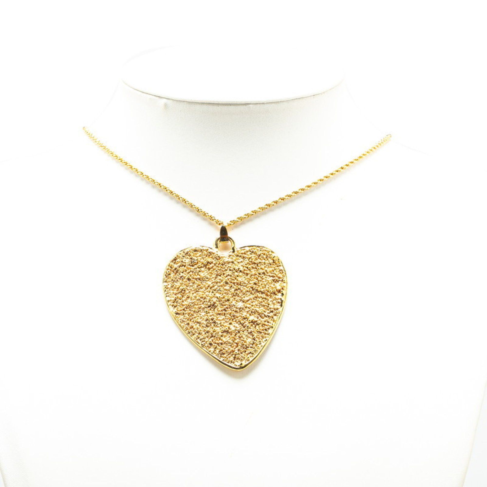 Yves Saint Laurent Saint Laurent Heart motif necklace Size ONE SIZE - 1 Thumbnail