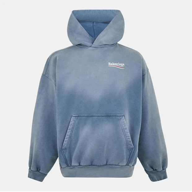 Balenciaga Logo Political Hoodie Size US S / EU 44-46 / 1 - 1 Thumbnail