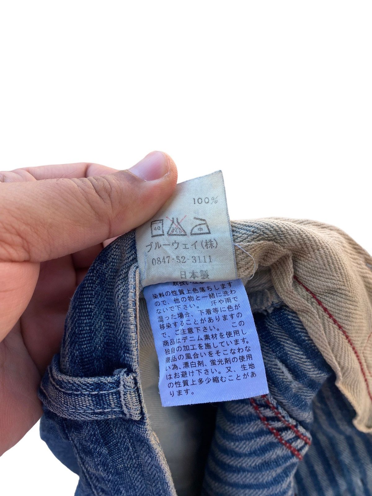 Japanese Brand Vintage Blue Way Faded Pant Size US 34 / EU 50 - 10 Thumbnail