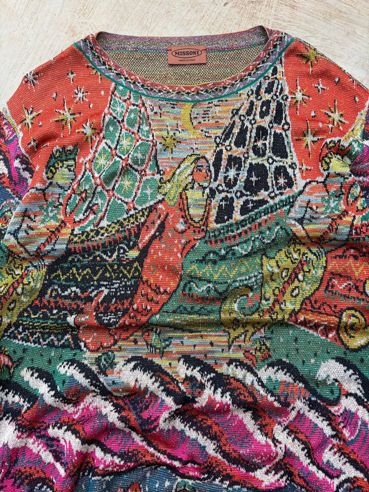 Missoni Vintage 90s Missoni 3D Knit Sweater Size US S / EU 44-46 / 1 - 4 Thumbnail