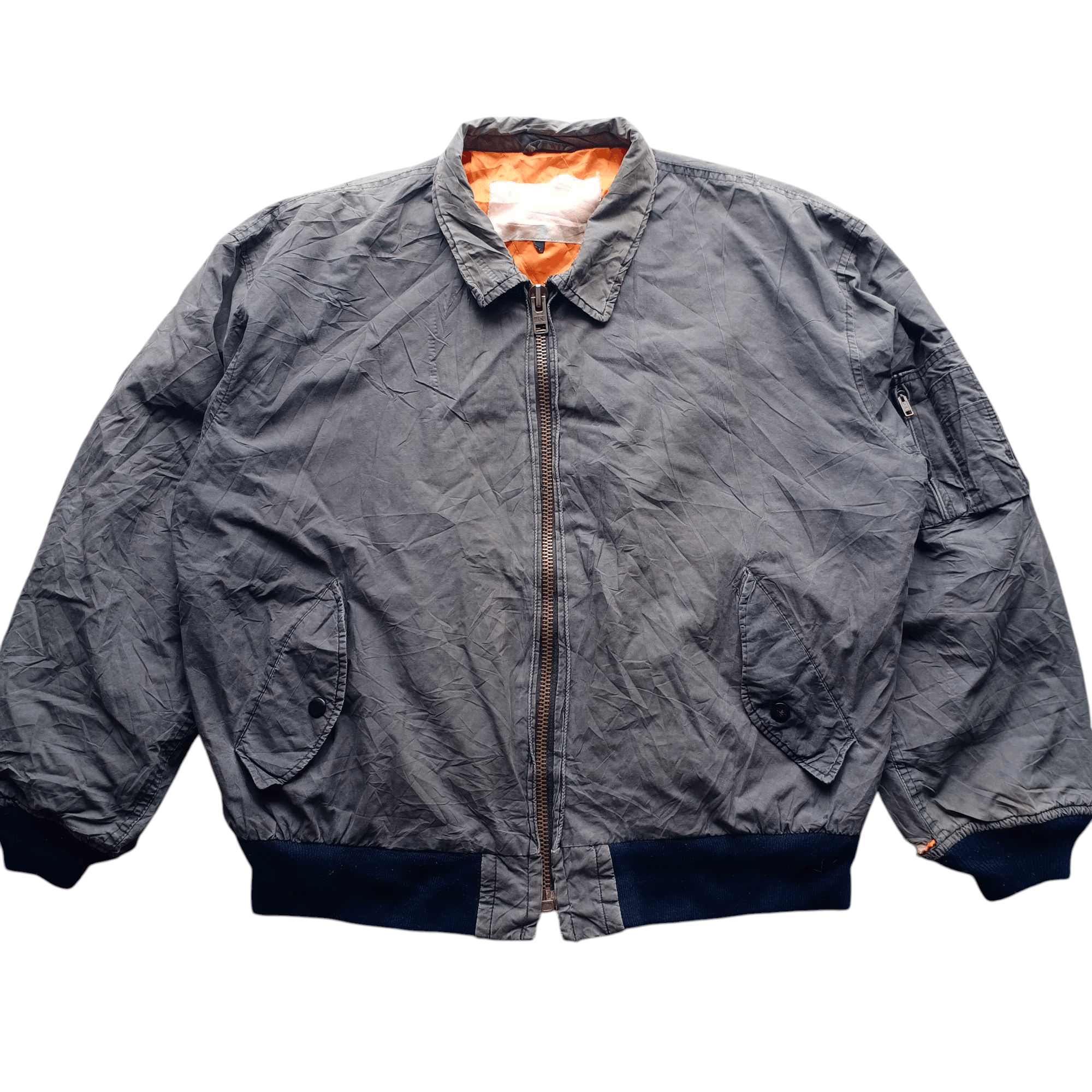 Japanese Brand × Vintage Vintage Jumper Bomber Jacket Fly Military MA Army Size US L / EU 52-54 / 3 - 1 Thumbnail