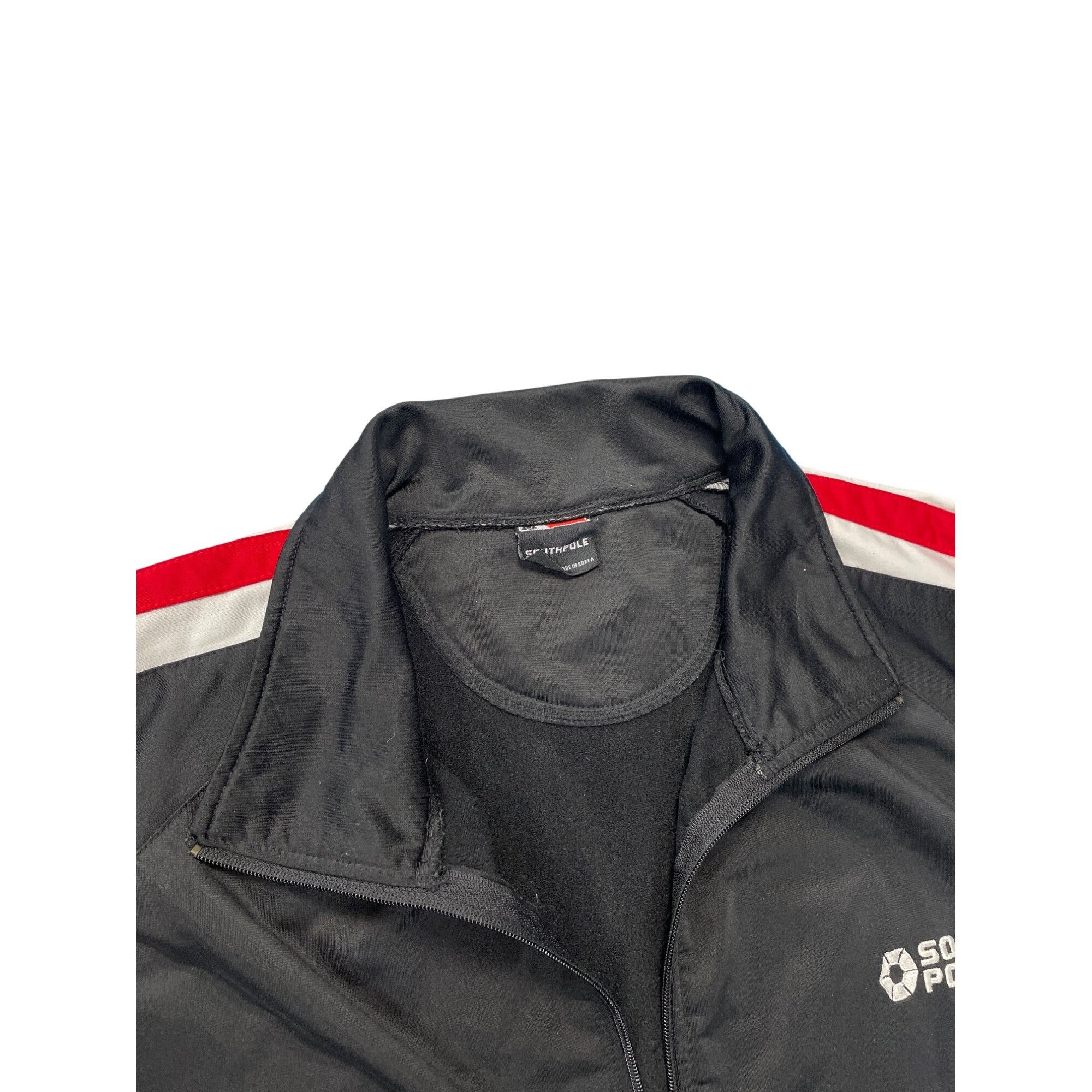 Southpole Southpole Mens VTG Black Track Jacket Red White Striped Size Size US XXL / EU 58 / 5 - 9 Thumbnail