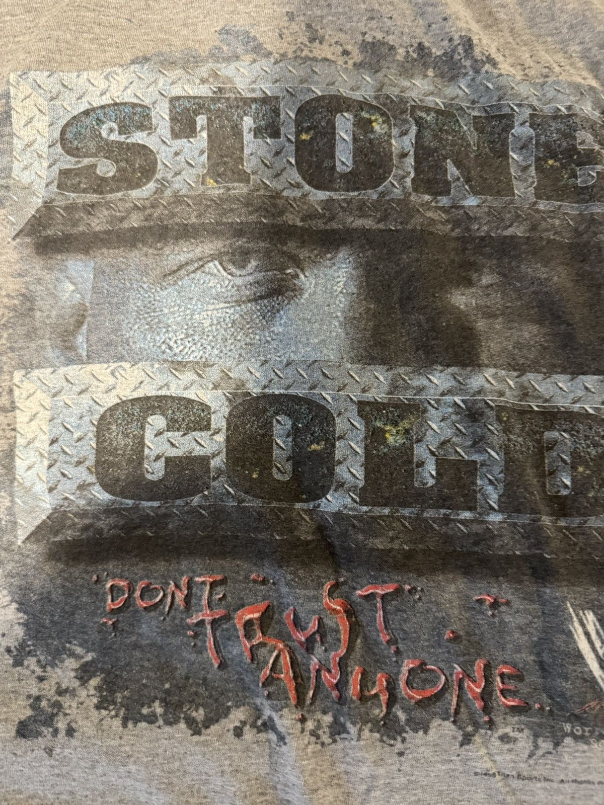 WWF 90s rare stone cold steve austin don’t trust anyone 1999 tee Size US XL / EU 56 / 4 - 10 Thumbnail