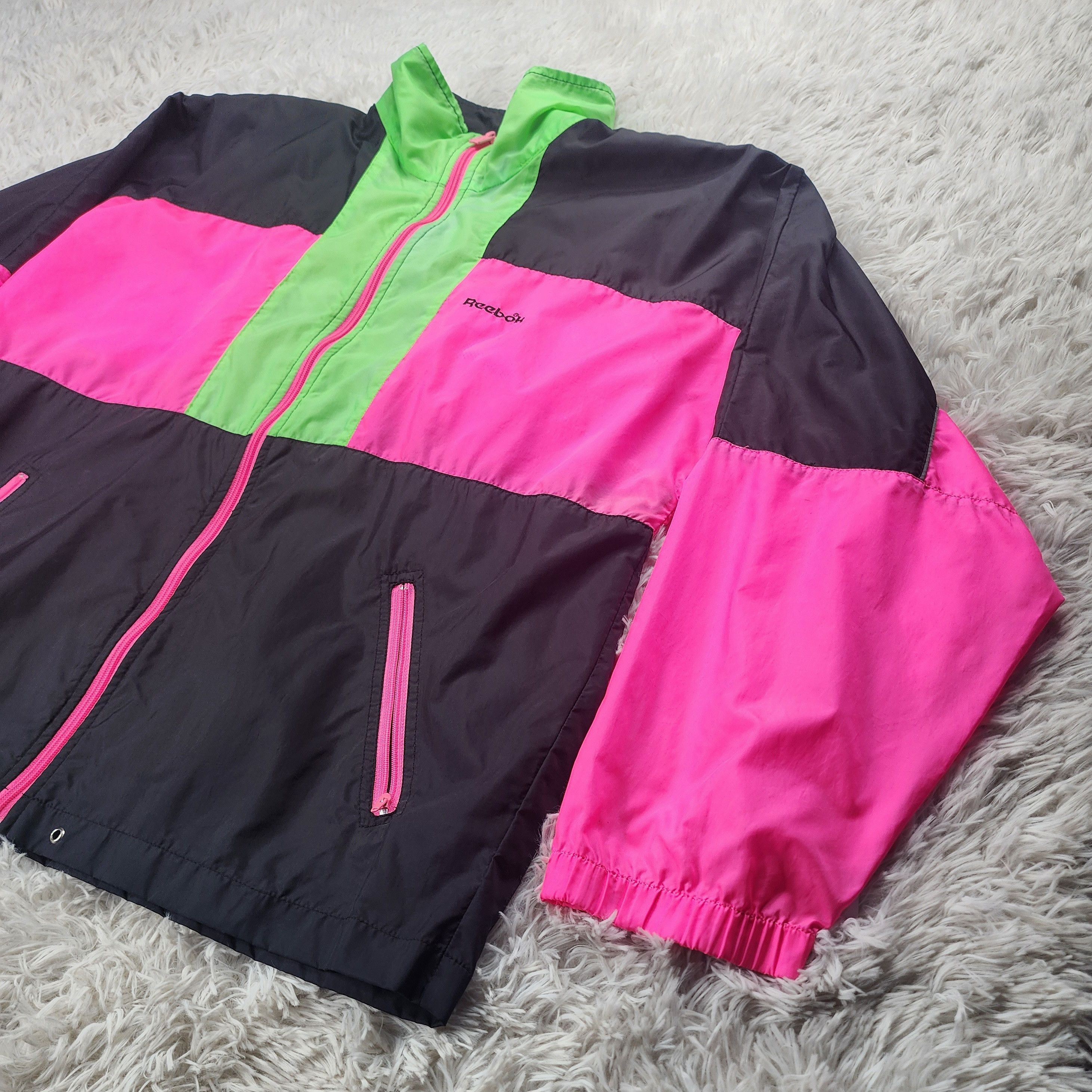 Reebok Vintage Reebok full zip windbreaker jacket Size US M / EU 48-50 / 2 - 2 Thumbnail