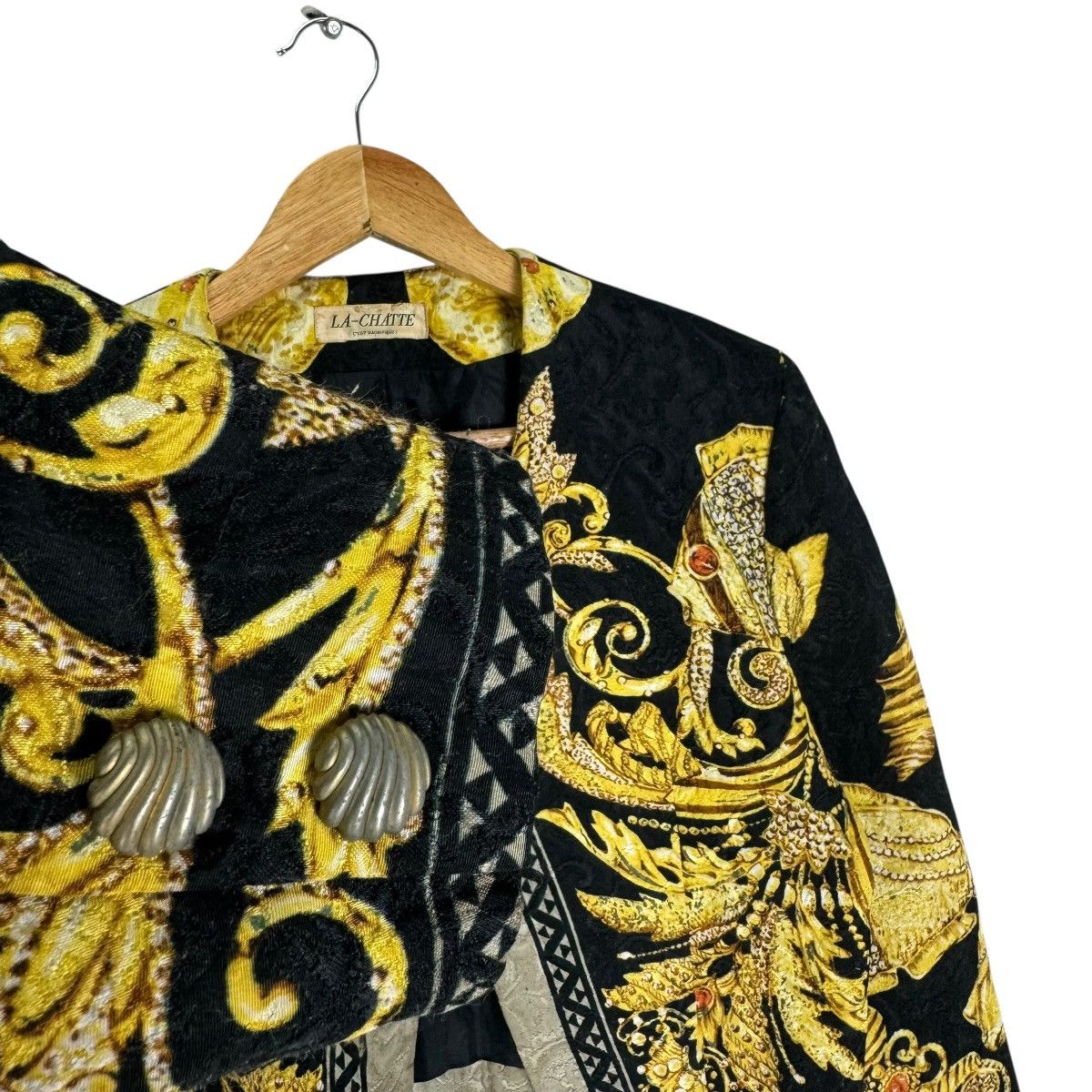 Vintage ☀️80s LA CHATTE CROPPED WOMEN JACKET LIKE HERMES Size S / US 4 / IT 40 - 8 Thumbnail