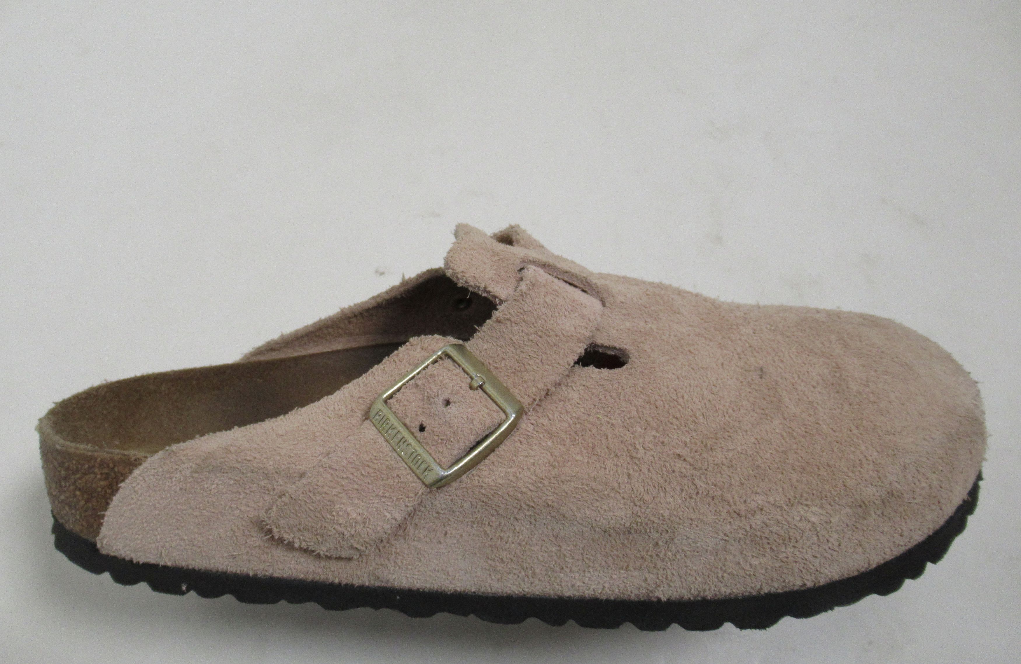 Birkenstock Men's Boston Suede Leather Clogs Light Rose 10 M Shoes in Pink