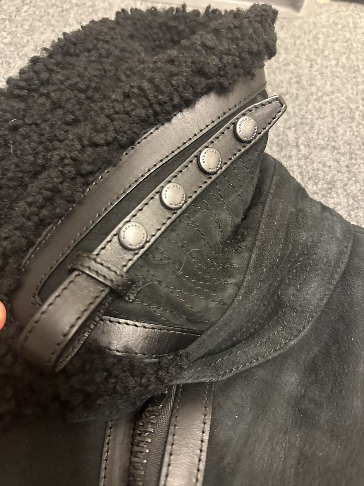 Burberry Prorsum Burberry prorsum FW 2012 sheep shearling/cotton jacket Size US M / EU 48-50 / 2 - 12 Thumbnail