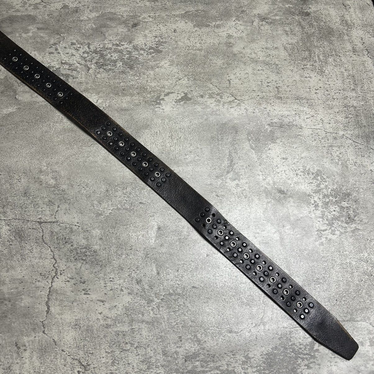 Japanese Brand Vintage Y2K Studed Belt Leather Size ONE SIZE - 6 Thumbnail