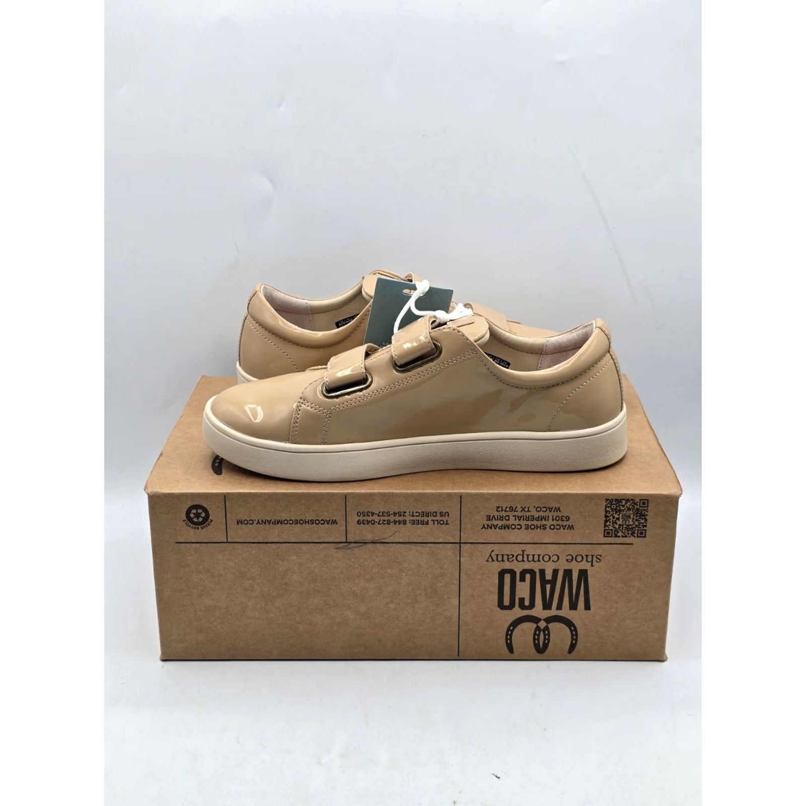 Vintage Revitalign Sneakers Malibu Bella Patent Sz 8.5 W Tan Solid Womens Shoes Size US 9 / IT 39 - 6 Thumbnail