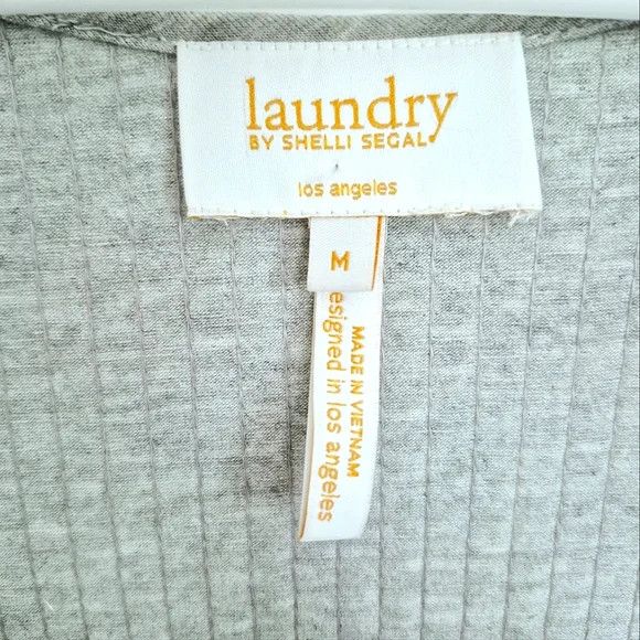 Laundry by Shelli Segal Light Heather Gray Sequin Scoop Neck Tank Top NWOT Size M / US 6-8 / IT 42-44 - 7 Thumbnail