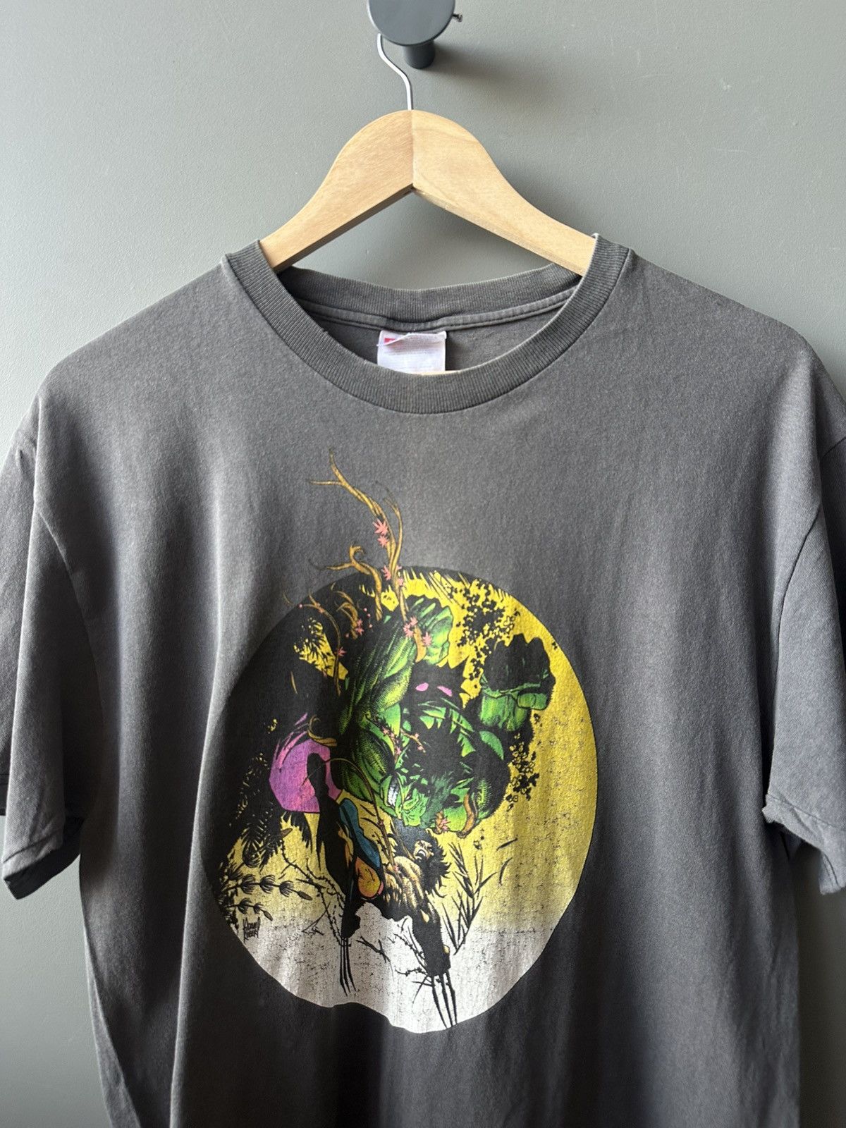 Hanes Vintage Marvel Comics Hulk vs Wolverine Graphic Tee Size US M / EU 48-50 / 2 - 2 Thumbnail
