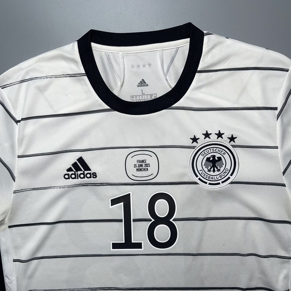 Adidas GERMANY ADIDAS 2020 EURO FOOTBALL HOME JERSEY #18 GORETZKA Size US L / EU 52-54 / 3 - 3 Thumbnail
