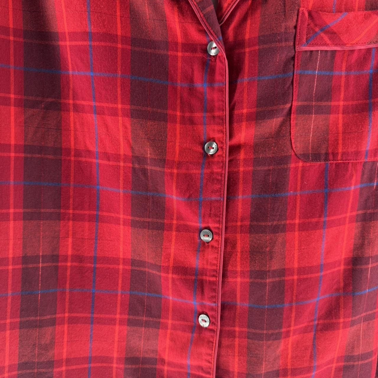 Victoria's Secret Victoria's Secret Red Plaid Button Up Sleep Top Size Large Size L / US 10 / IT 46 - 4 Thumbnail