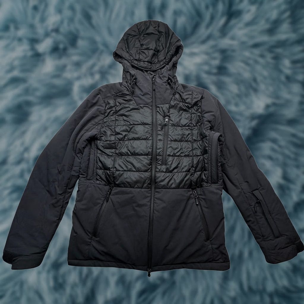 Vintage LL Bean Rangeley Primaloft Fill Ski Hooded Jacket Men Medium Nylon Quilted Black Jacket Mens M Skiing Long Zip Hooded Pockets Zipper Size US M / EU 48-50 / 2 - 1 Thumbnail