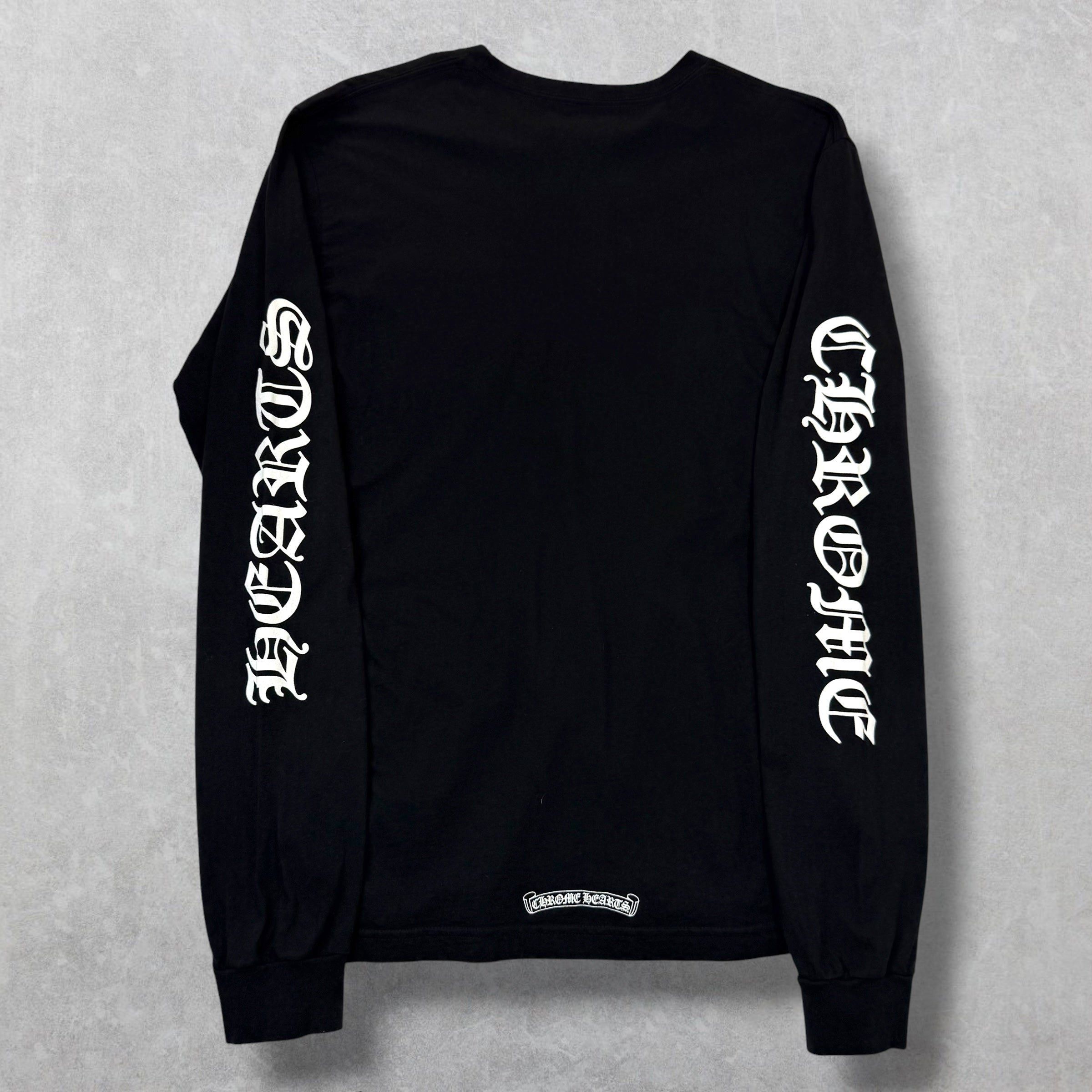 Chrome Hearts Chrome Hearts White Neck Logo L/S Tee Black XL Size US XL / EU 56 / 4 - 2 Thumbnail