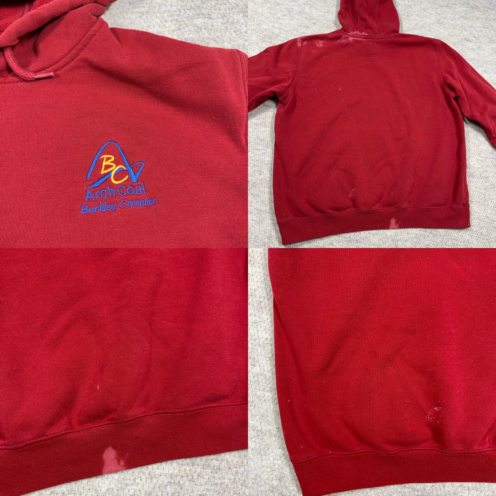 Carhartt Carhartt Hoodie Men XL Red Sweatshirt Original Fit Embroidered Grunge Worn Size US XL / EU 56 / 4 - 8 Thumbnail