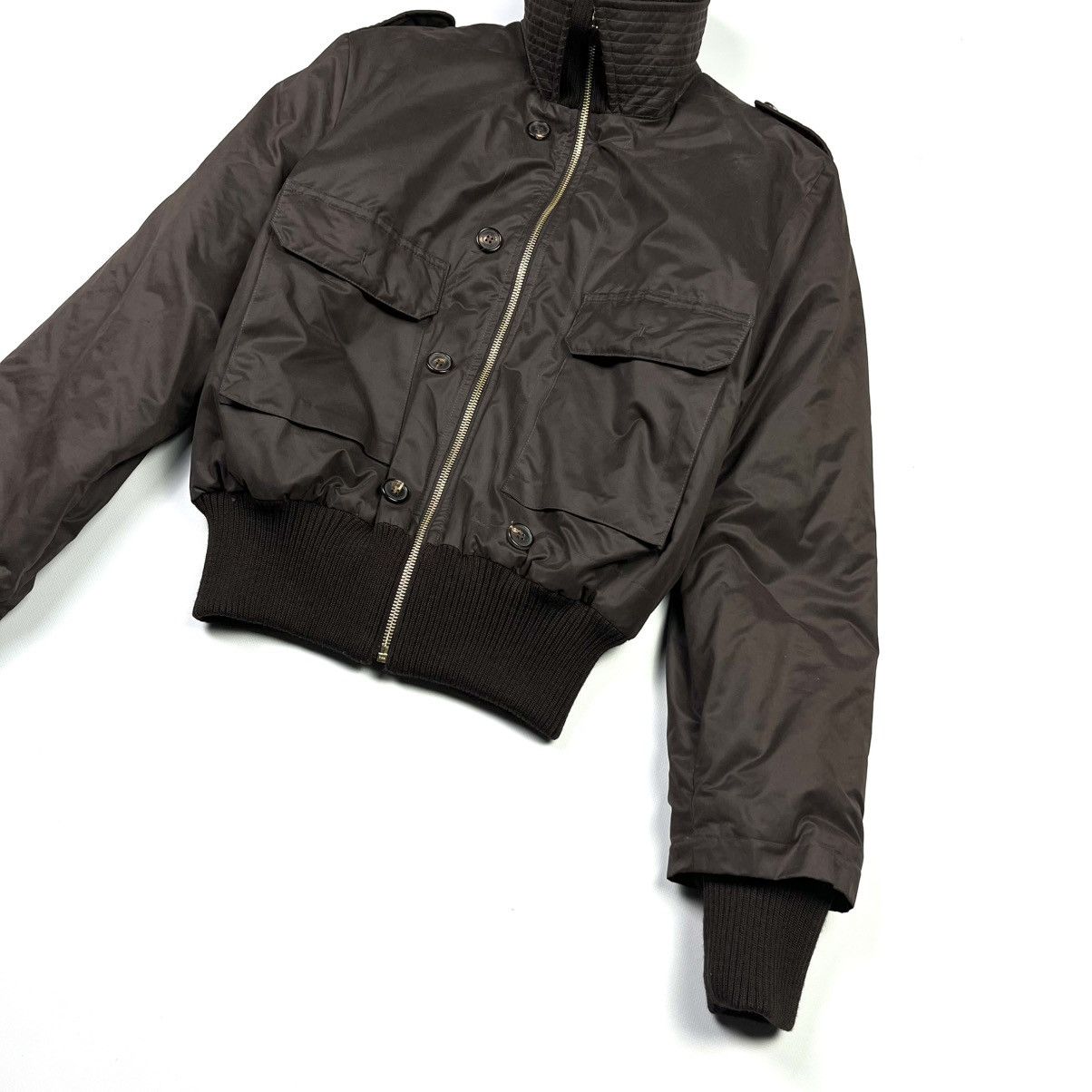 Bogner × Vintage Sonia Bogner Vintage Bomber Jacket Designer Brown Women Size M / US 6-8 / IT 42-44 - 4 Thumbnail